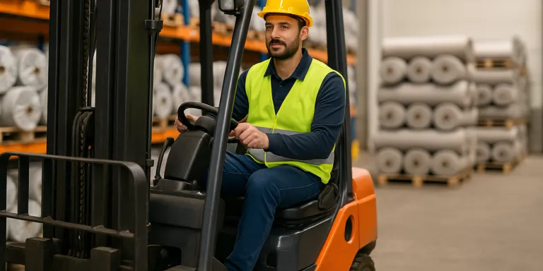 Zelfstandig Heftruck chauffeur